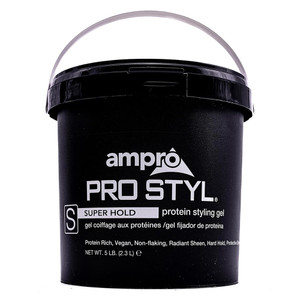 Ampro Pro Styl Super Hold Protein Hair Styling Gel, Sculpting & Protective Styling, 5 Lb Ampro Pro Styl Super Hold Protein Hair Styling Gel, Sculpting & Protective Styling, 5 Lb