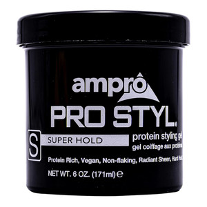 Ampro Pro-Styl Protein Hair Gel Super Hold, Alcohol-Free & Strong Hold, 6 Oz Ampro Pro-Styl Protein Hair Gel Super Hold, Alcohol-Free & Strong Hold, 6 Oz