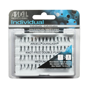 Ardell Professional Double Individuals, Knot-Free Double Flares, Medium Black, 1 Box
