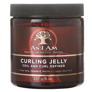 As I Am Curling Hair Jelly, Coil and Curl Definer for Long-Lasting Hold, 8 oz As I Am Curling Hair Jelly, Coil and Curl Definer for Long-Lasting Hold, 8 oz