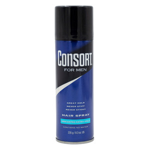 Consort For Men Hairspray Unscented Extra Hold Aerosol, 8.3 Oz Consort For Men Hairspray Unscented Extra Hold Aerosol, 8.3 Oz