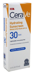 Cerave Sunscreen Hydrating Spf#30 Face 2.5Oz Cerave Sunscreen Hydrating Spf#30 Face 2.5Oz