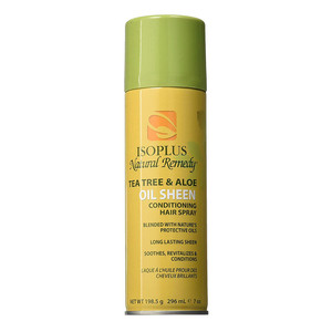 Isoplus Natural Remedy Tea Tree & Aloe Oil Sheen Conditioning Hair Spray, Scalp Care & Shine, 7 Oz Isoplus Natural Remedy Tea Tree & Aloe Oil Sheen Conditioning Hair Spray, Scalp Care & Shine, 7 Oz