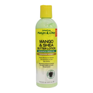 Jamaican Mango and Lime Mango Shea Butter Body Lotion, Deep Moisture & Softness, 8 Oz