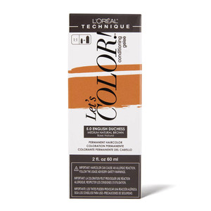 L'Oreal Let's Color 5.0 English Duchess Brown Permanent Haircolor Classic & Elegant, 1 ea, 2 oz L'Oreal Let's Color 5.0 English Duchess Brown Permanent Haircolor Classic & Elegant, 1 ea, 2 oz