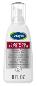 Cetaphil Foaming Face Wash 8Oz Redness-Prone Sensitive Skin Cetaphil Foaming Face Wash 8Oz Redness-Prone Sensitive Skin