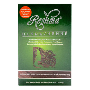 Reshma Natural Light Brown 30-Minute Henna Hair Color, 7 Oz