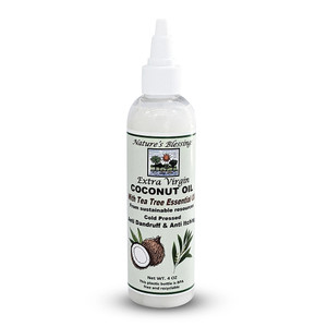 Nature?Æs Blessings Hair Coconut Oil with Tea Tree for Scalp Health, 4 Oz Nature?Æs Blessings Hair Coconut Oil with Tea Tree for Scalp Health, 4 Oz