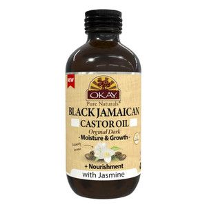 Okay Black Jamaican Castor Oil Original Dark with Jasmine, 4 Oz Okay Black Jamaican Castor Oil Original Dark with Jasmine, 4 Oz