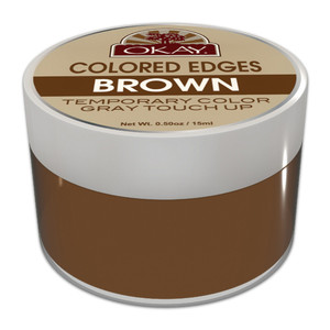 Okay Colored Edges Brown Tube for Hair Styling, 0.5 Oz Okay Colored Edges Brown Tube for Hair Styling, 0.5 Oz