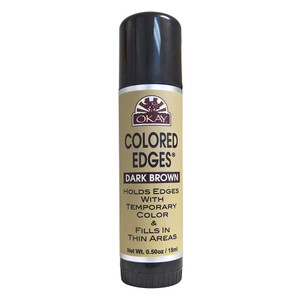 Okay Colored Edges Dark Brown Tube for Hair Styling, 0.5 Oz Okay Colored Edges Dark Brown Tube for Hair Styling, 0.5 Oz