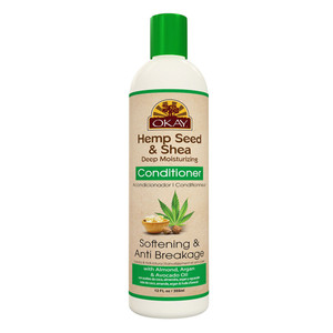 Okay Hemp Seed & Shea Softening Anti-Breakage Deep Moisturizing Conditioner, 12 Oz Okay Hemp Seed & Shea Softening Anti-Breakage Deep Moisturizing Conditioner, 12 Oz