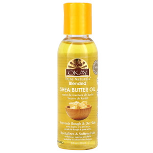 Okay Shea Butter Blended Oil for Hair & Skin Hydration, 2 Oz