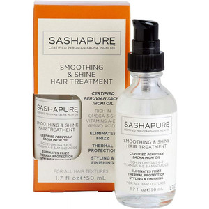 Sashapure Smoothing & Shine Hair Treatment for Glossy Finish, 1.7 Oz Sashapure Smoothing & Shine Hair Treatment for Glossy Finish, 1.7 Oz