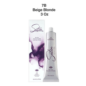 Satin Ultra Vivid Hair Color #7 Beige Blonde for Soft Blonde Look, 3 Oz