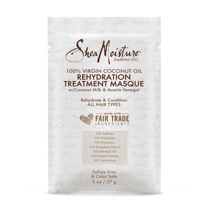 Shea Moisture Virgin Coconut Oil Hair Masque Packette for Deep Conditioning, 2 Oz