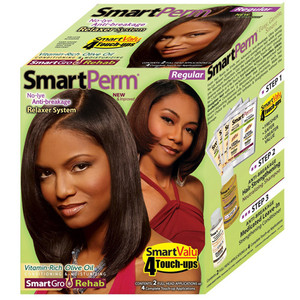 Smart Perm No-Lye Anti-Breakage Relaxer System Regular Kit for Hair Protection, 1 Ea