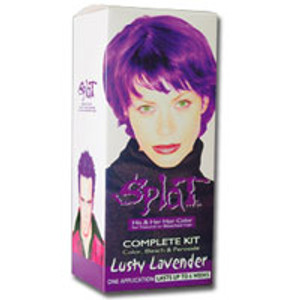Splat His & Her Rebellious Hair Color Complete Kit with Bleach in Lusty Lavender, 1 Kit Splat His & Her Rebellious Hair Color Complete Kit with Bleach in Lusty Lavender, 1 Kit