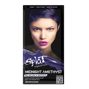 Splat Rebellious Hair Color Midnight Amethyst Kit for Deep Purple Hair, 1 Ea Splat Rebellious Hair Color Midnight Amethyst Kit for Deep Purple Hair, 1 Ea
