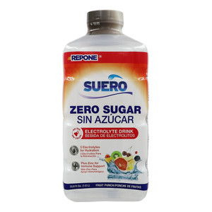 Suero Repone Zero Sugar-Free Liquid Electrolyte Solution with Zinc, 33.8 Oz Suero Repone Zero Sugar-Free Liquid Electrolyte Solution with Zinc, 33.8 Oz