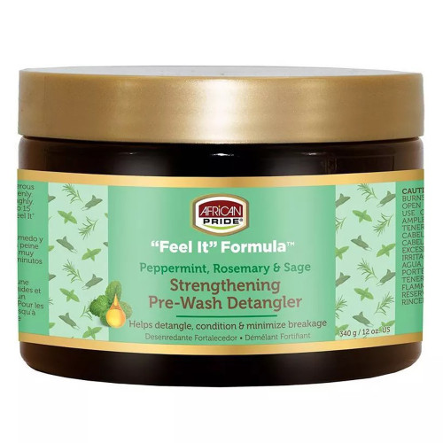 Africa's Pride Feel It Formula Strengthening Detangler, Anti-Breakage Formula, 12 Oz