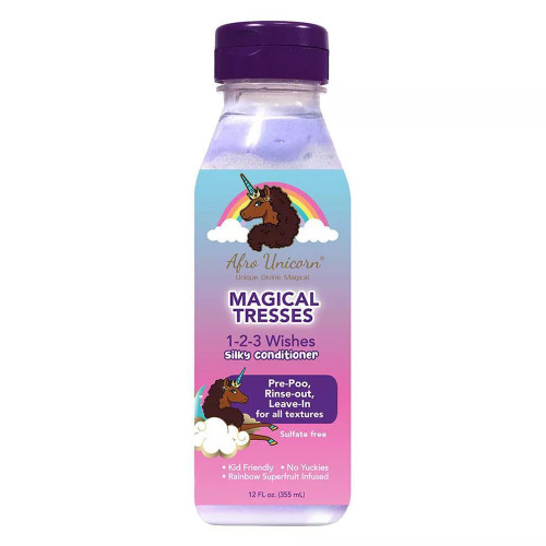 Afro Unicorn Silky Conditioner Smoothing Moisturizing Detangling Hair Care 12 oz