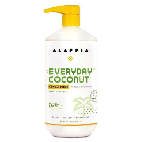 Alaffia Conditioner Coconut Deep Moisture Smoothing Natural Hair and Scalp Care 32 oz