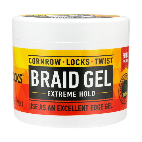 Allday Locks Braid Gel Extra Hold Tame Frizz Sleek Braided Styles Long Lasting Control 10 oz