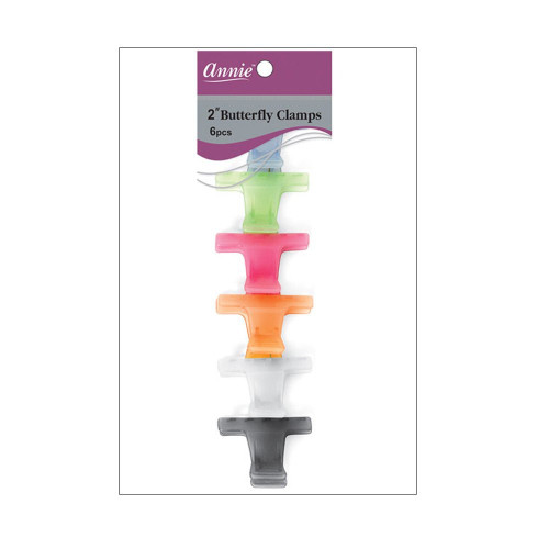 Annie #3178 Butterfly Hair Clamps 6-Count