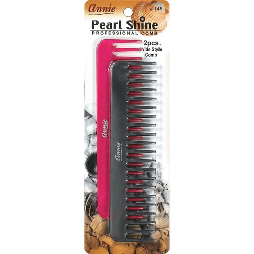 Annie #146 Pearl Comb Wide 2-Pack