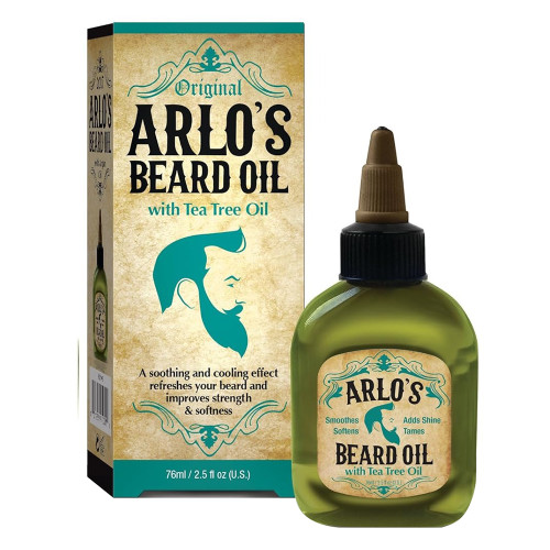 ARLO'S Beard Oil with Tea Tree Oil for Men, 2.5 oz