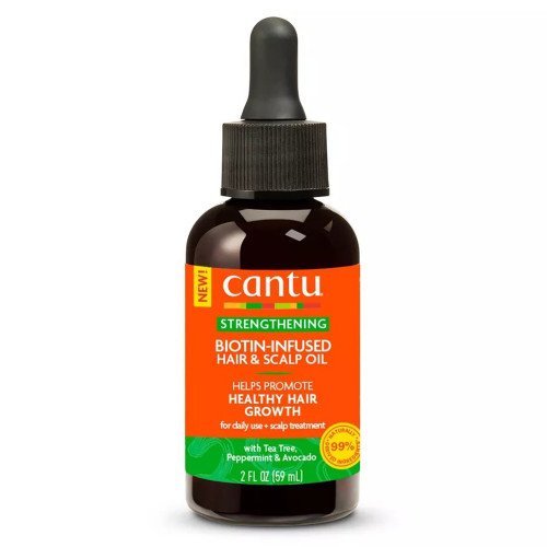 Cantu Biotin Hair and Scalp Oil Strengthening Scalp Nourishment Hair Growth 3.2 oz