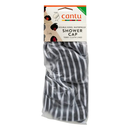 Cantu Shower Cap Terry Design Quick Dry Gentle Wrap 1 Ea
