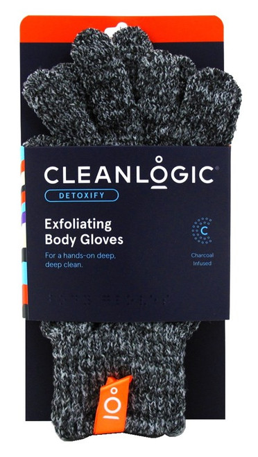 Clean Logic Detoxify Exfoliating Body Gloves
