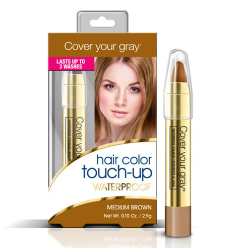 Cover Your Gray Waterproof Medium Brown Long Lasting Coverage 0.1 Oz