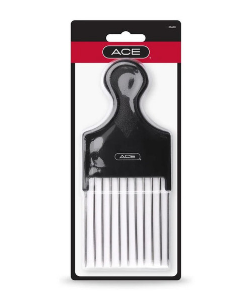 ACE Metal Pick Volume and Detangling Comb - Black