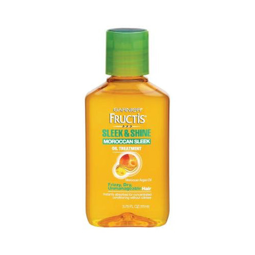 Garnier Fructis Sleek & Shine Moroccan Sleek Oil Treatment for Frizzy Hair, 3.75 fl oz