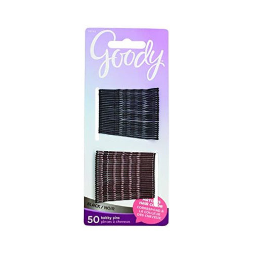 Colour Collection Metallic Bobby Pin, Black, 50 CT