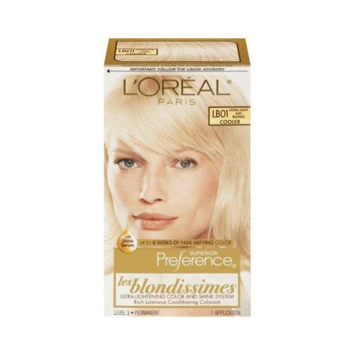 L'Oreal Paris Superior Preference Fade-Defying Shine Permanent Hair Color, Extra Light Ash Blonde
