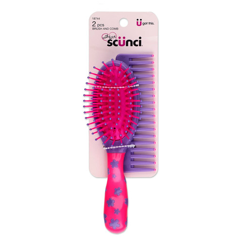 Sc??nci Girl Cushion Brush & Comb Set