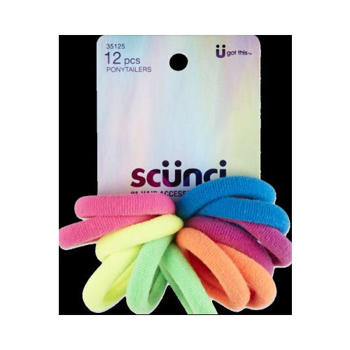 12-Pk Bright Ponytailers    Tween