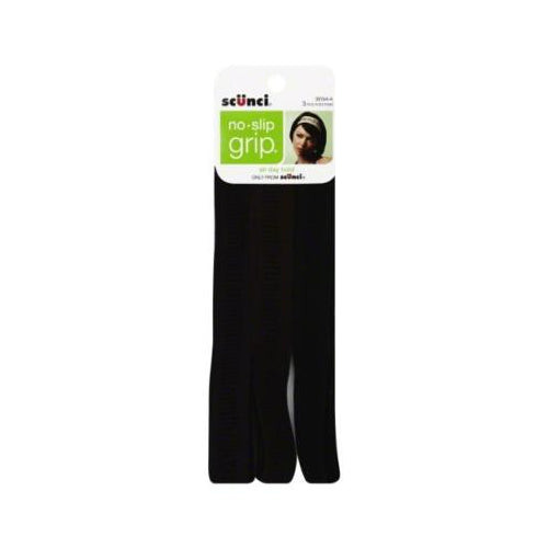 Scunci No-Slip Grip Stretch Headwraps, 3 CT