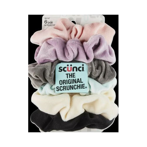 SCRUNCHIES PLUSH 6 PK