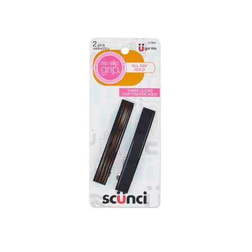 Sc??nci No-Slip Grip Barrettes, 2 CT