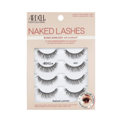 Naked False Eyelashes #420, 4 Pairs