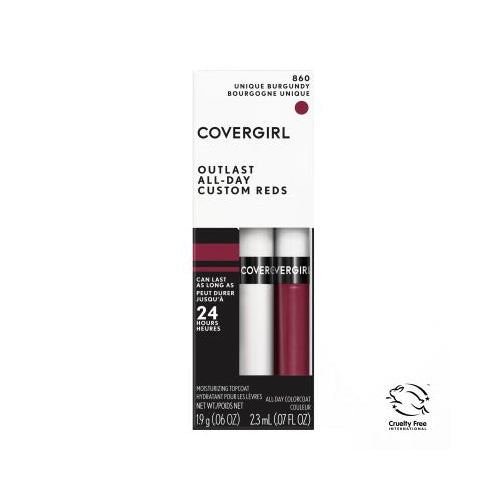CoverGirl Outlast All-Day Custom Reds Lip Color 860 Unique Burgundy