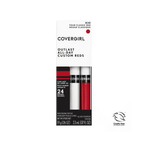 CoverGirl Outlast All-Day Custom Reds Lip Color 830 Your Classic Red