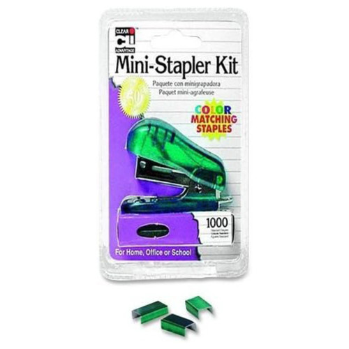 Charles Leonard Inc Mini Stapler Kit Built In Staple Remover Assorted #82000, 1 Ea