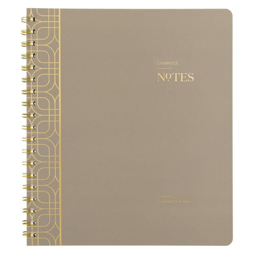 Cambridge Workstyle Notebook Timeless Taupe 8 X 10 Inch Journal, 1 Ea