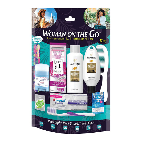 Convenience Kits International Woman On The Go Travel Kit Toiletry Set, 11 Ea